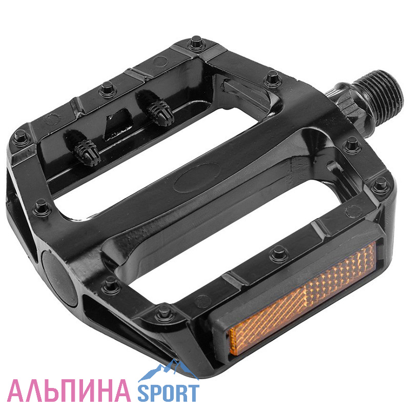 Педали FP-969 платформа алюминиевые черные ось 9/16"