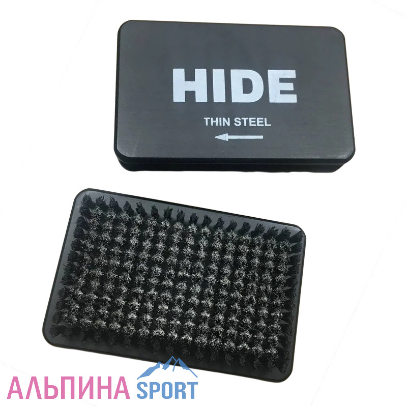 Щетка HIDE тонкая сталь с окантовкой