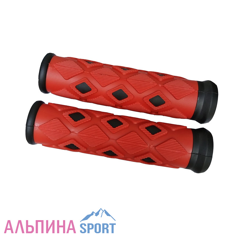 Ручки руля SAIGUAN SR-33, 22,2 мм, 120 мм, ромбик, красные