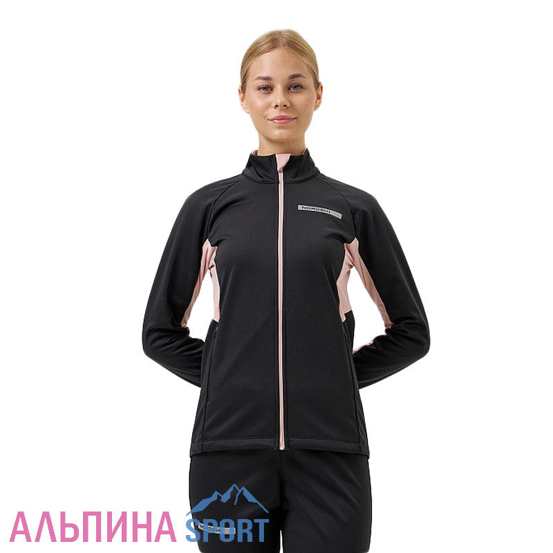 Тренировочная куртка Nordski Core Black/Soft Pink W
