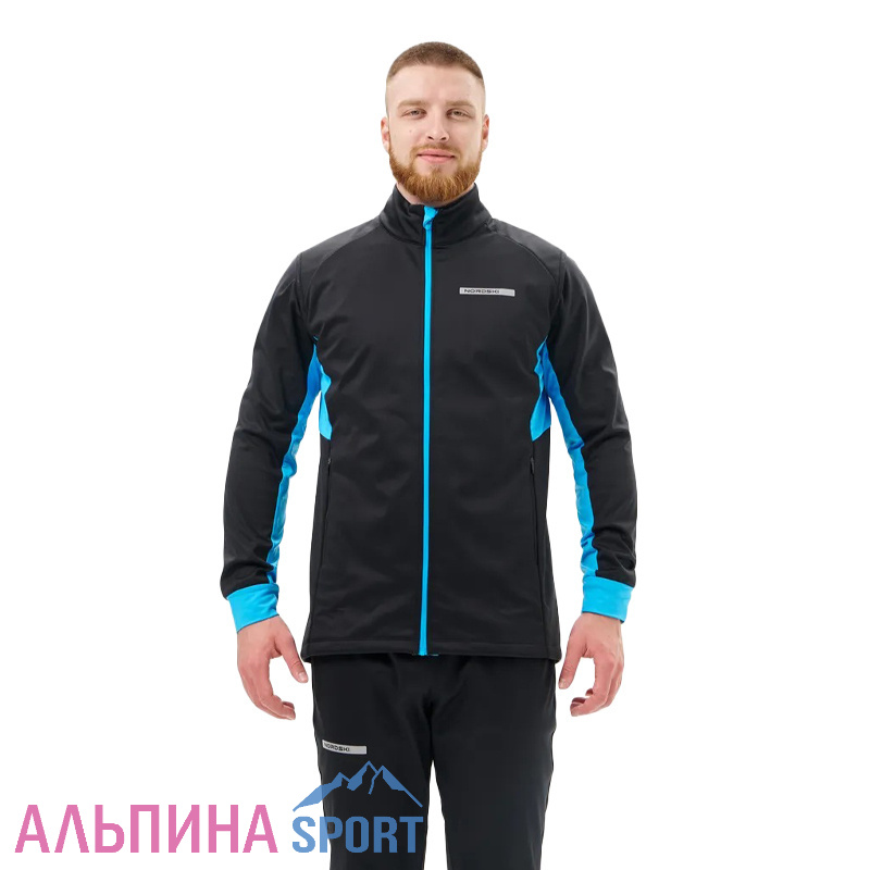Жилет тренировочный Nordski Core Black/Light Blue