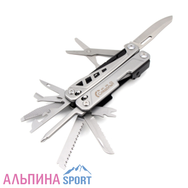 Мультитул "СЛЕДОПЫТ Pro" 15 предметов в чехле