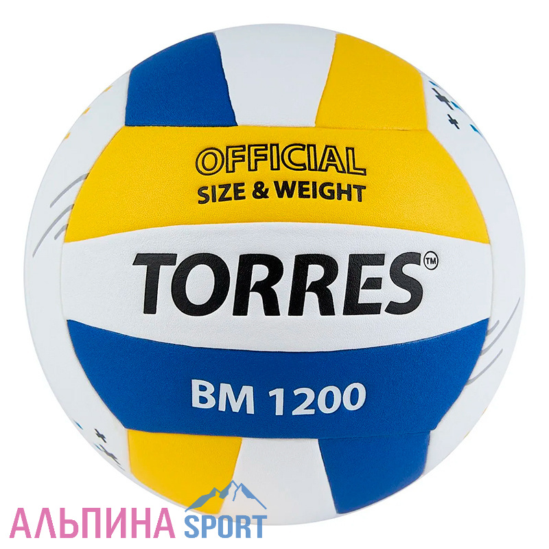 Мяч волейбольный Torres BM1200 микрофибра размер 5
