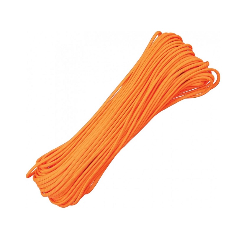 Шнур Паракорд 550 d=4мм оранжевый 250кг