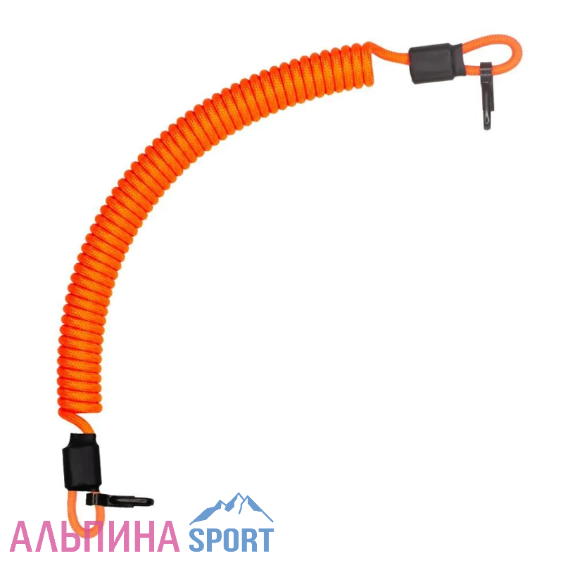 Страховочный тренчик из паракорда с карабинами ярко-оранжевый