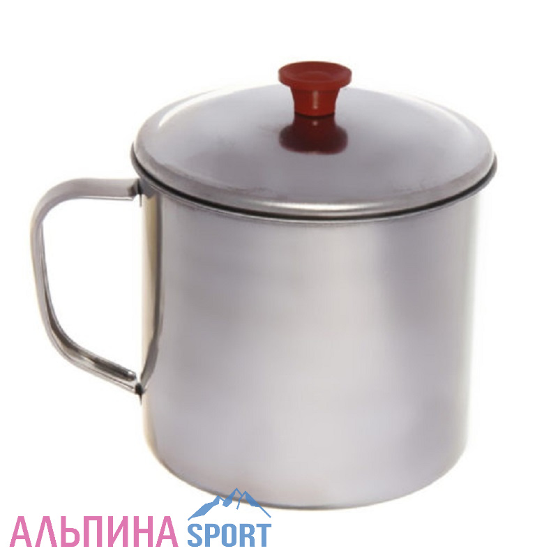 Кружка из металла с крышкой d10*8 см 650 мл