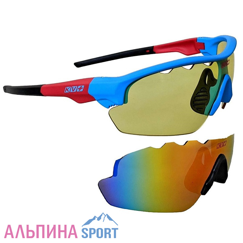 Очки KV+ TICINO (линза разноцветная CW36 + Yellow CL 23)