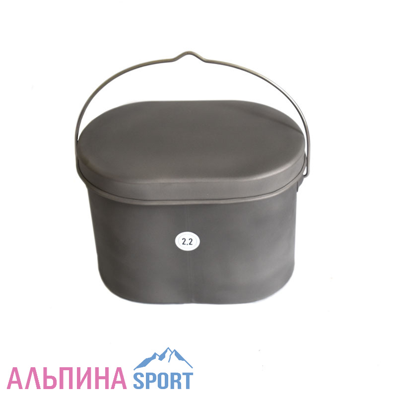 Котелок Роза Ветров титан 2,2л крышка без ручек низкий
