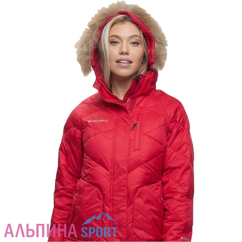 Пуховик с мехом MTFORCE еврозима Valianly 21107 красный