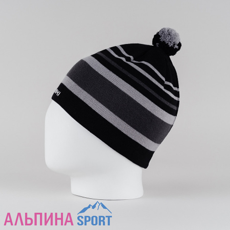 Шапка Nordski Bright Black/Grey