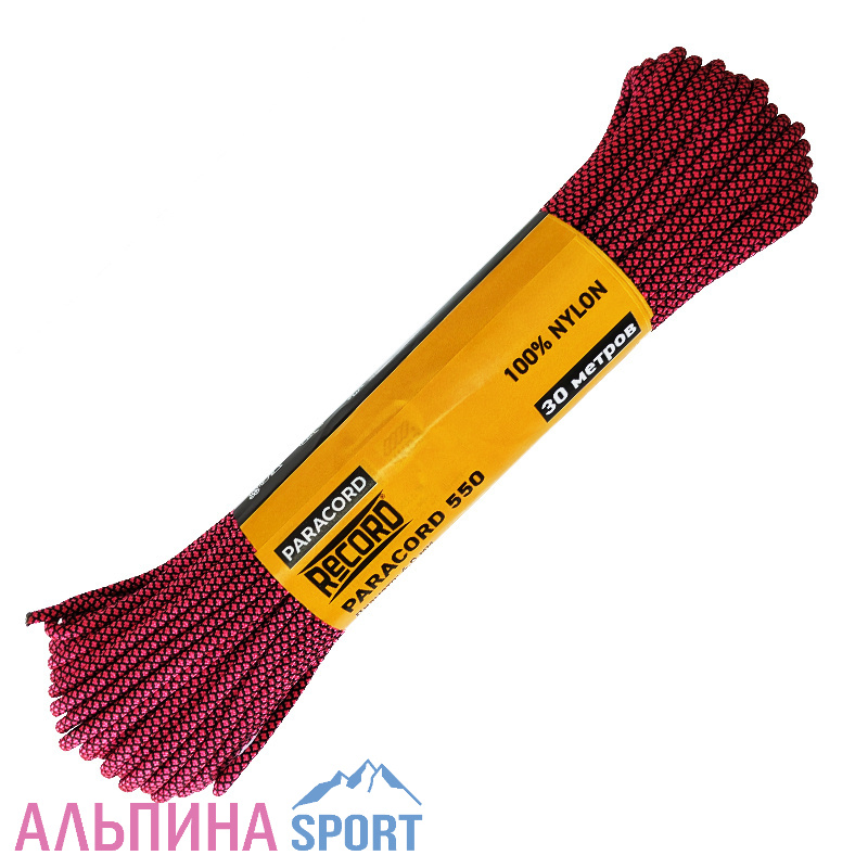 Паракорд З2пр. ПА d=4мм Неон розовая змея