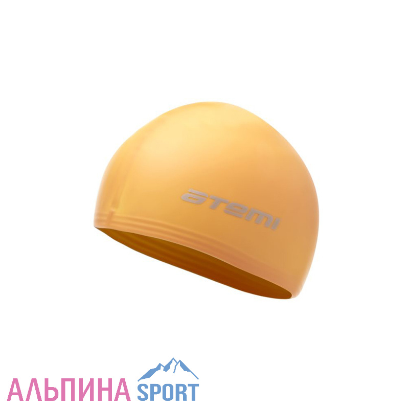 Шапочка для плавания Atemi детская, тонкий силикон, оранжевый, TC304
