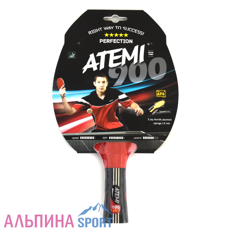 Ракетка для настольного тенниса АТЕМИ 900 CV