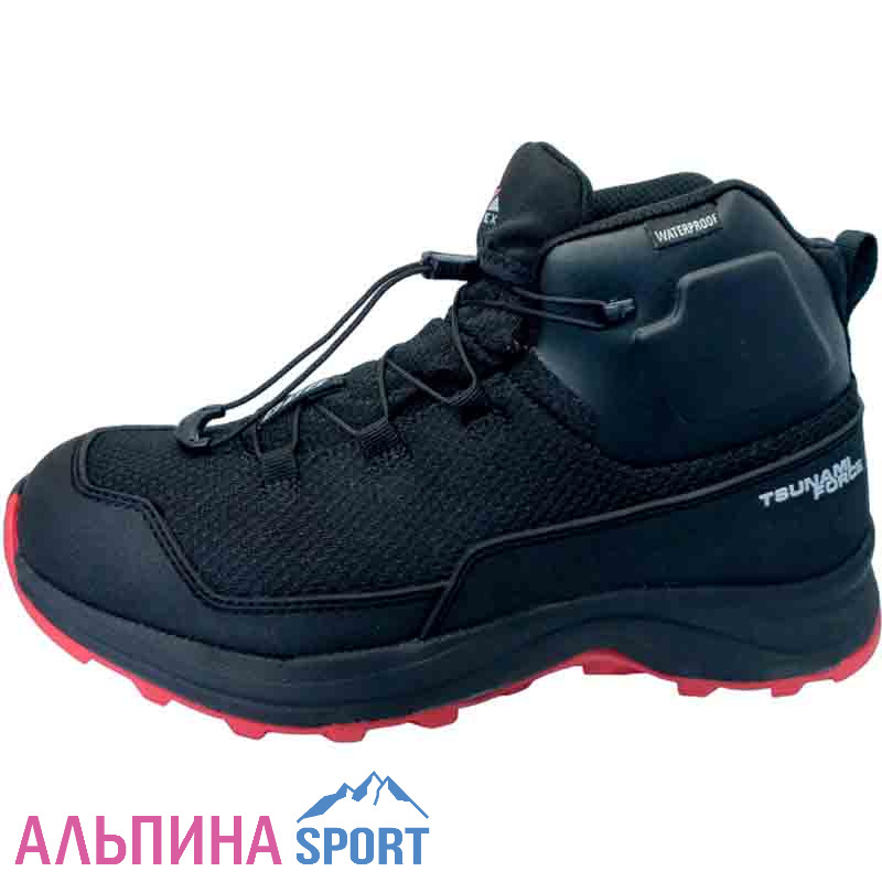 Ботинки треккинговые Editex TSUNAMI FORCE черный/красный