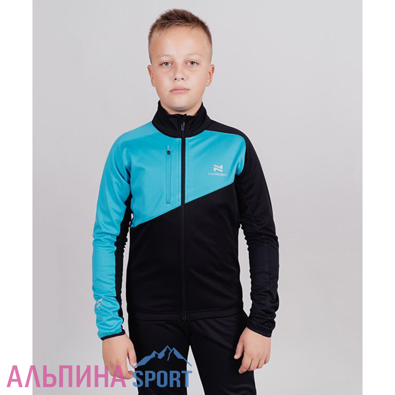 Разминочная куртка Nordski Jr. Premium Blue/Black