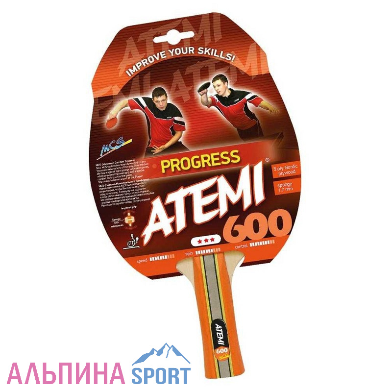 Ракетка для настольного тенниса АТЕМИ 600 AN