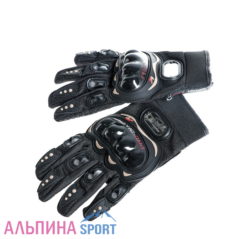 Перчатки для езды на мототехнике черные