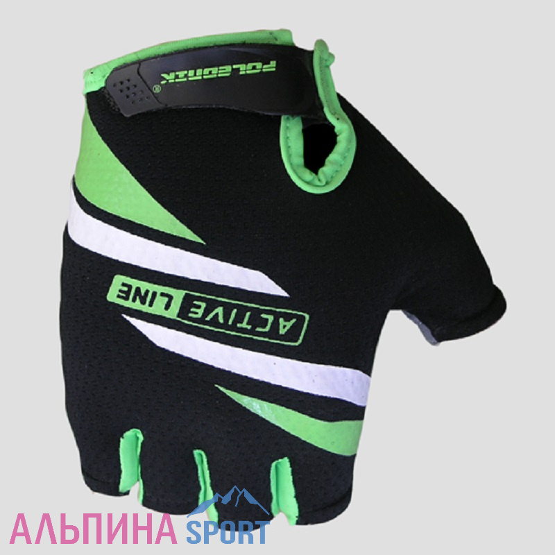Велоперчатки Polednik Active зеленые