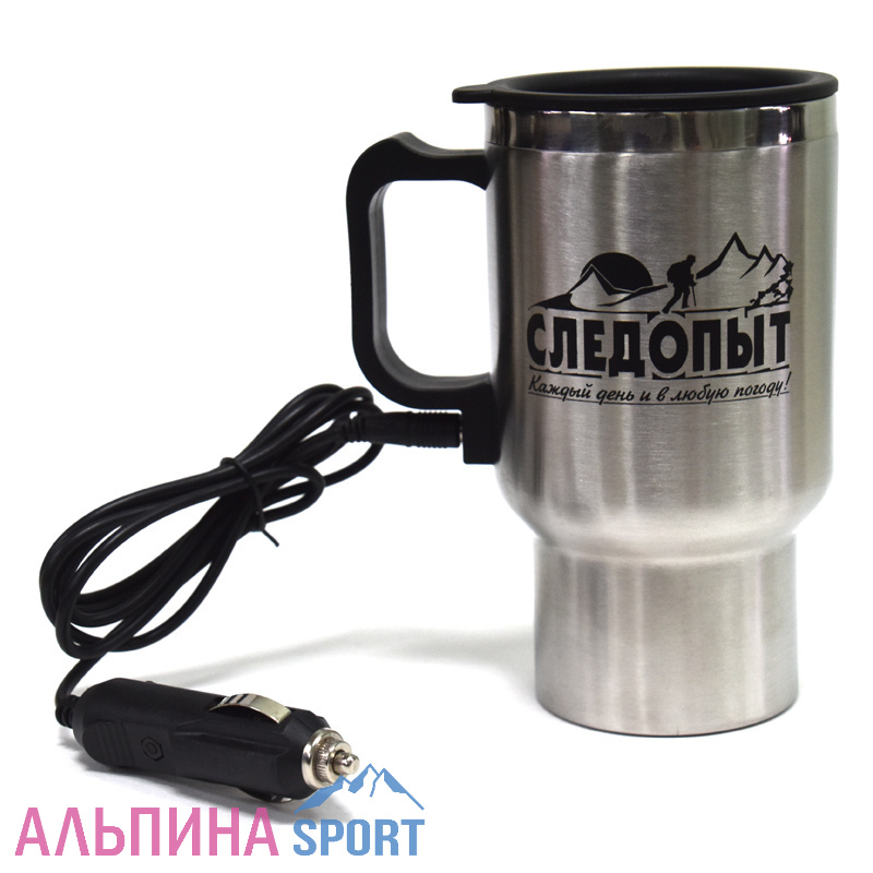 Автокружка "СЛЕДОПЫТ", с подогревом от прикуривателя