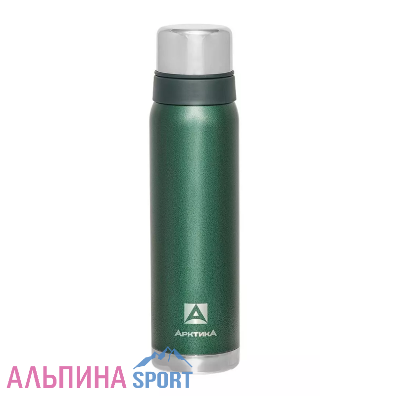 Термос Арктика американский дизайн 0,9л с ситечком зеленый