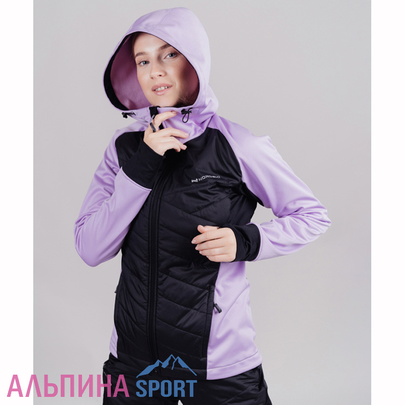 Куртка Nordski Hybrid Hood Orchid/Black женская