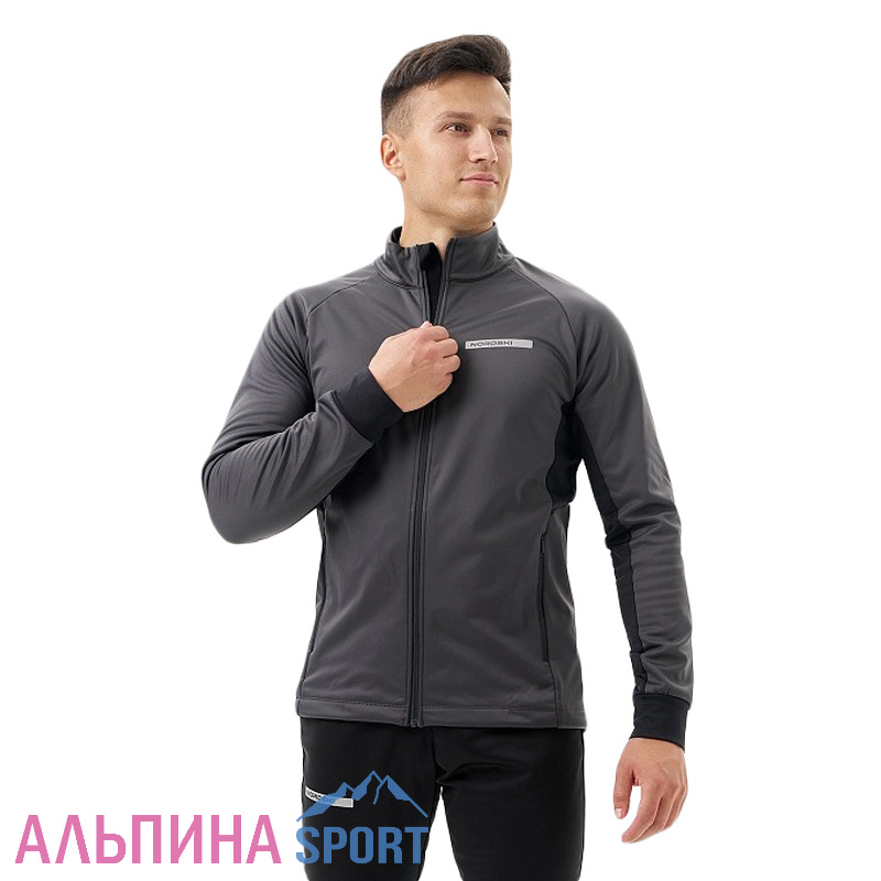 Тренировочная куртка Nordski Core Graphite/Black