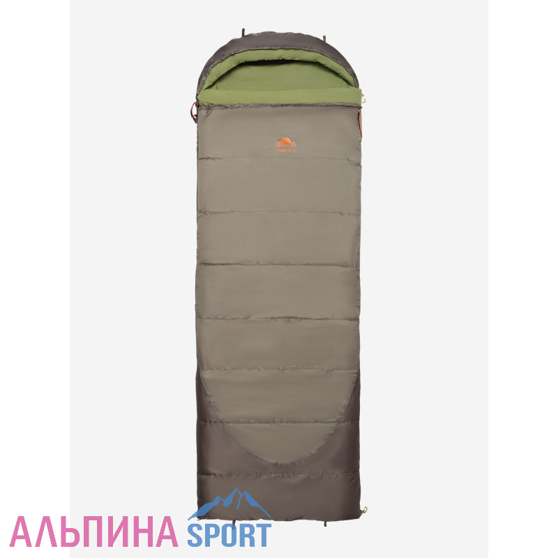 Спальник Alexika SUMMER Plus оливковый левый +7 +2 -13 одеяло