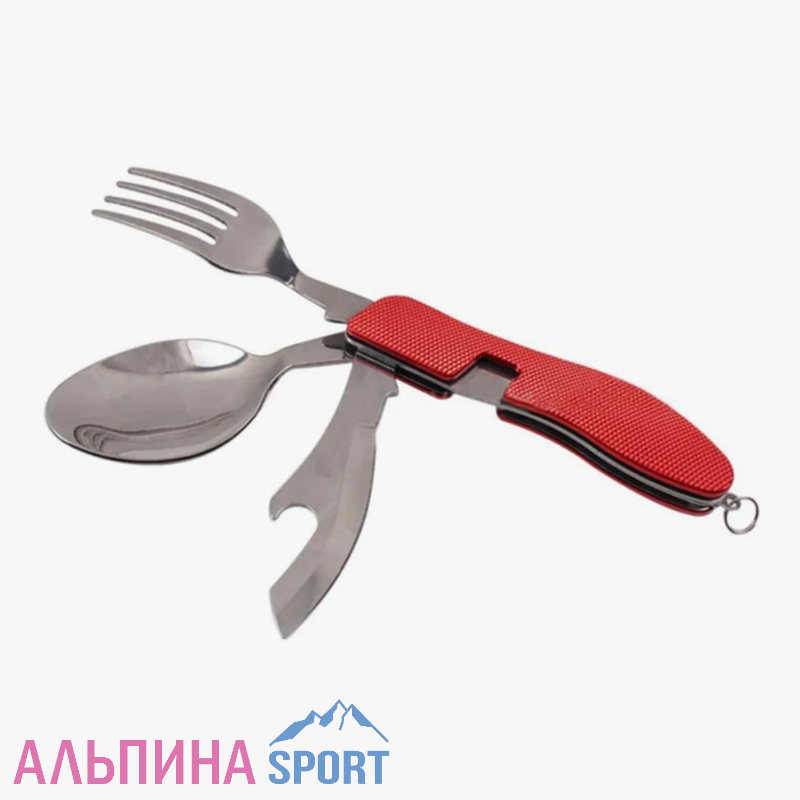 Набор походный (Нож универсальный складной 3в1) WB-A007BB красный
