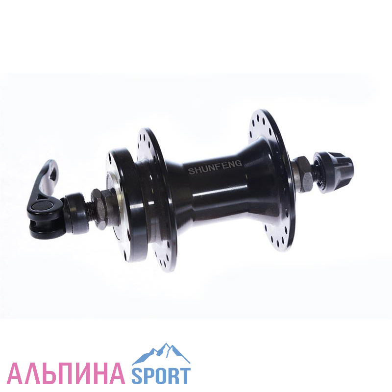 Втулка передняя SHUNFENG A237F алюминий под диск на болтах на ПП на эксцентрике