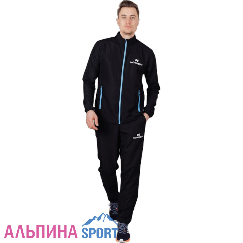 Ветровка Nordski Motion Black/Light blue