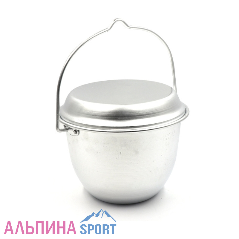 Котелок костровой "СЛЕДОПЫТ" конический, 6 л, алюминий 