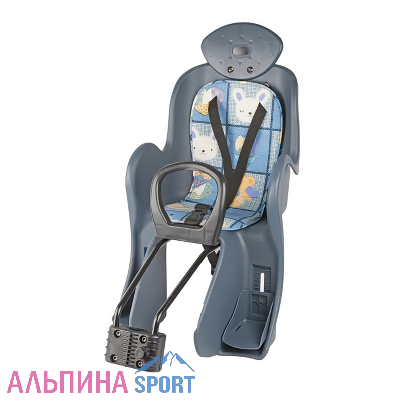 Велокресло детское Sheng-Fa YC-800 заднее на подседельную трубу быстросъемное с подголовником