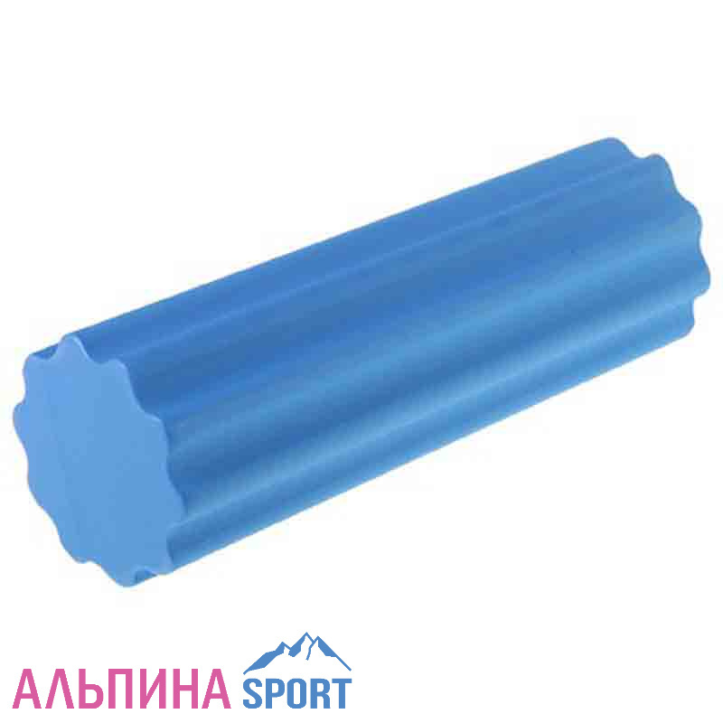 Роллер для йоги, массажный 45 х15 см, цвет синий