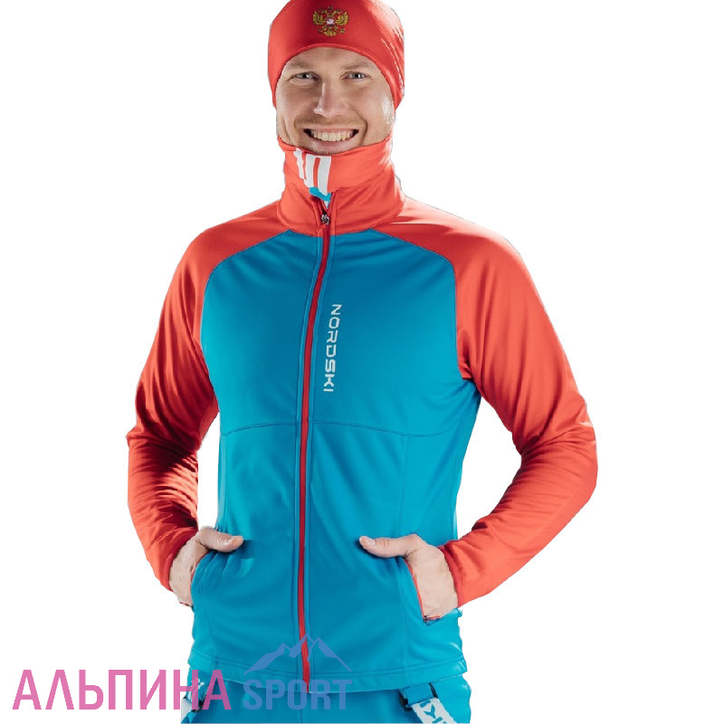 Жилет разминочный Nordski Premium Blue/Red