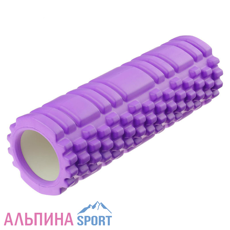 Ролик для йоги и пилатеса 45*15см фиолетовый