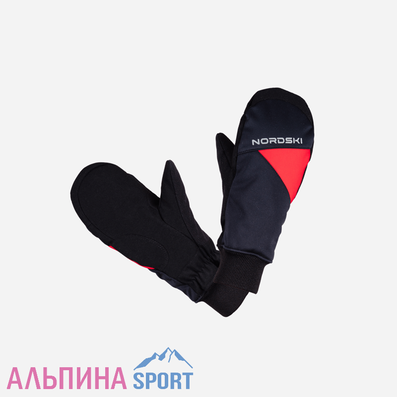 Варежки Nordski Arctic Black/Red WS