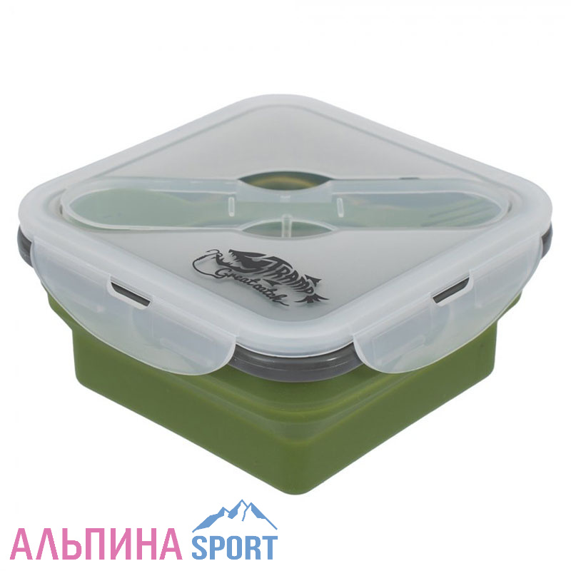 Контейнер Tramp силиконовый с ловилкой 400 мл