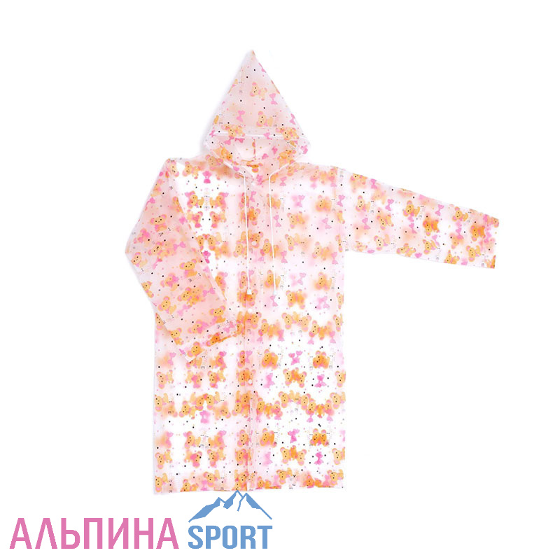 Дождевик детский «Мишка», рост 125-155 см