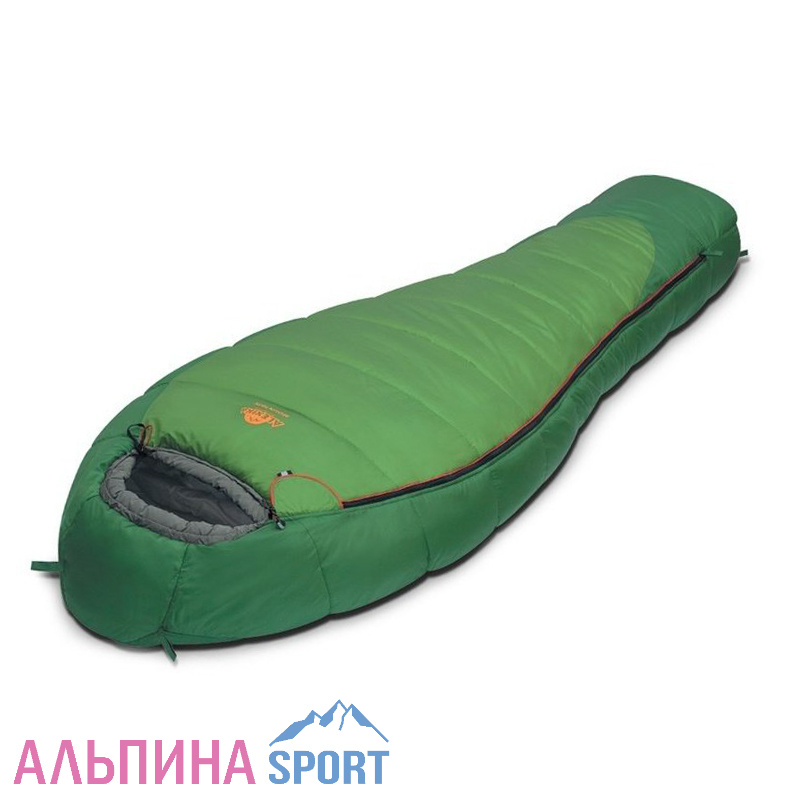 Спальник Alexika  Mountain Wide левый +2-3-19 кокон зеленый