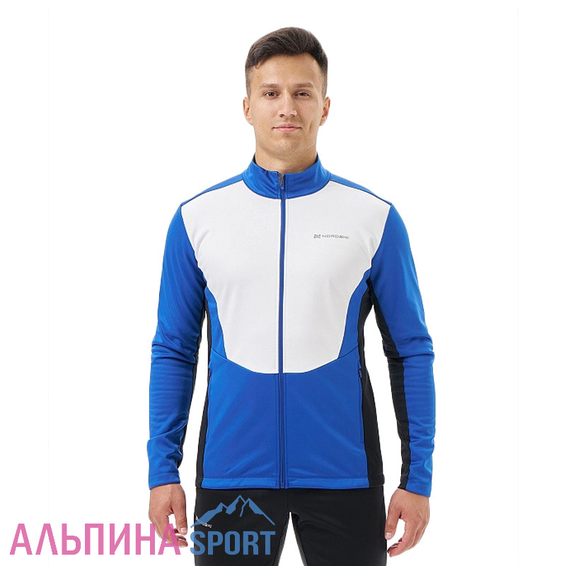 Тренировочная куртка Nordski Advance White/True Blue/Black