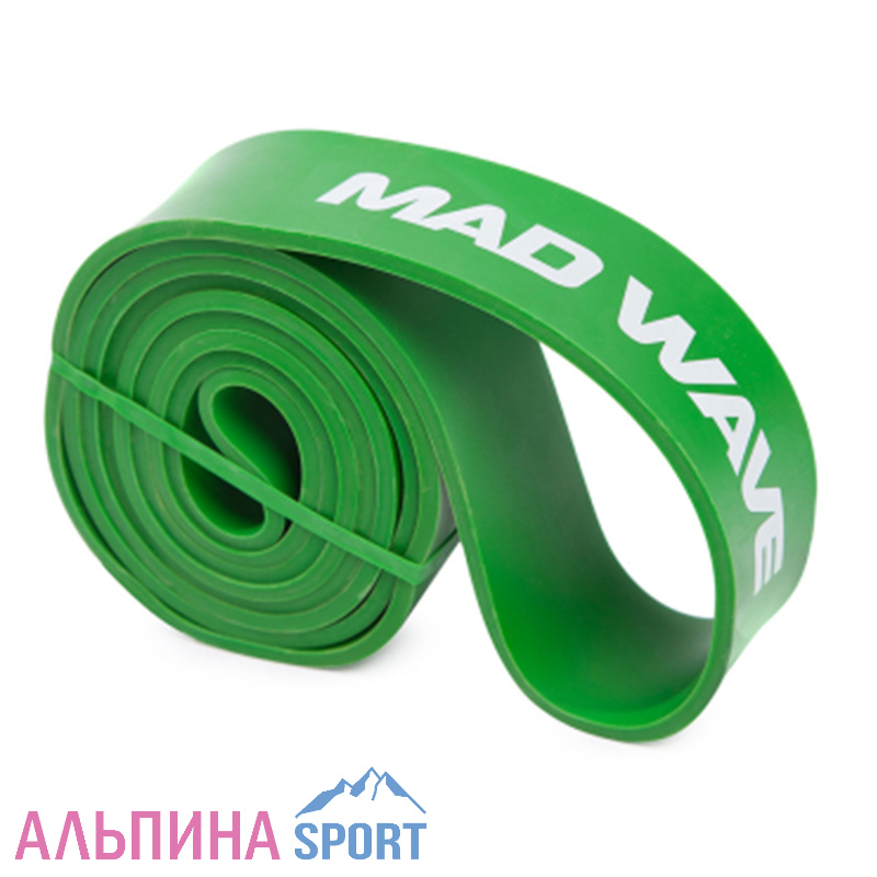 Эспандер Mad Wave Long resistance band 22.7-54.5 kg Green