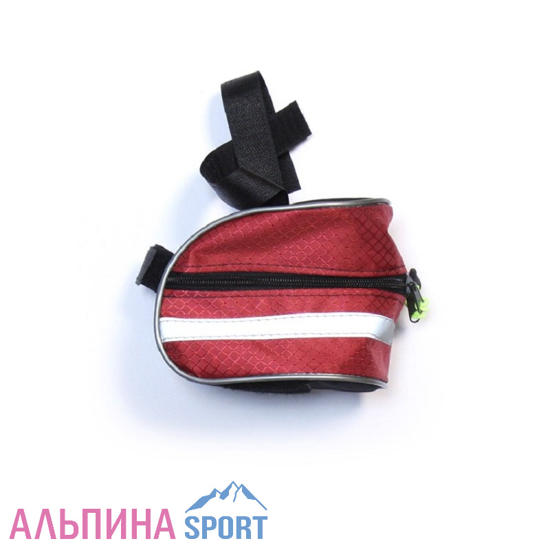 Велосумка Alpine под седло средняя темно-красная