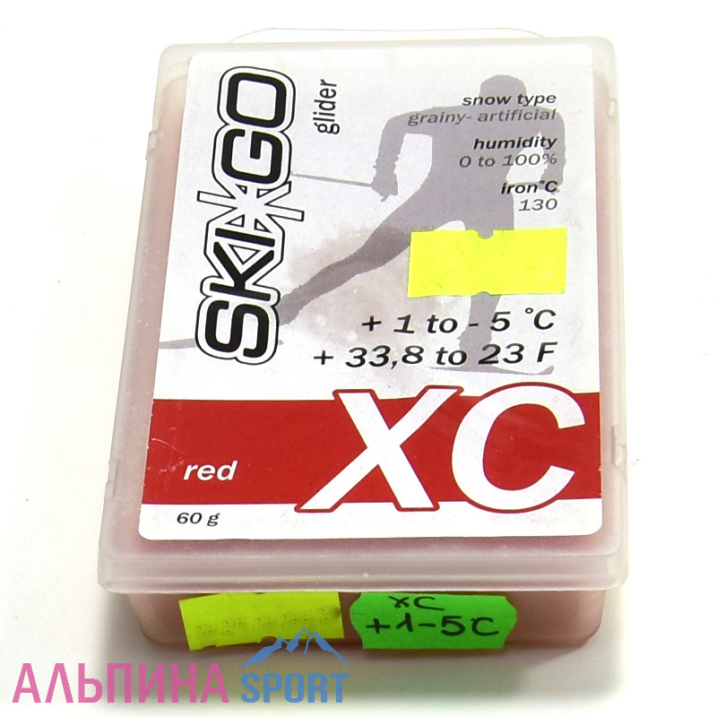 Парафин Ski Go XC red 64210 (+1-5) 60г