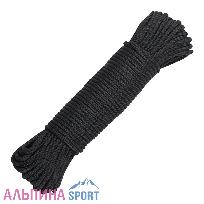 Паракорд З2пр. ПА d=4мм Черный