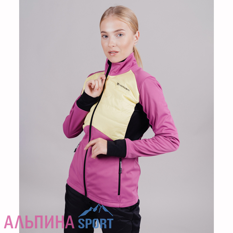 Куртка Nordski Hybrid Fuchsia/Yellow женская