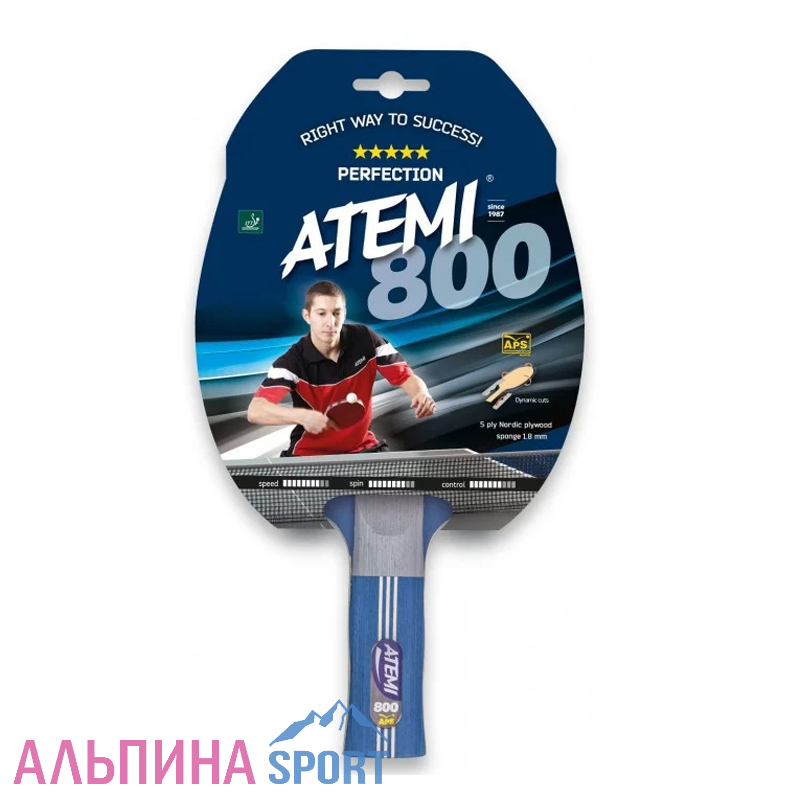 Ракетка для настольного тенниса АТЕМИ 800 AN