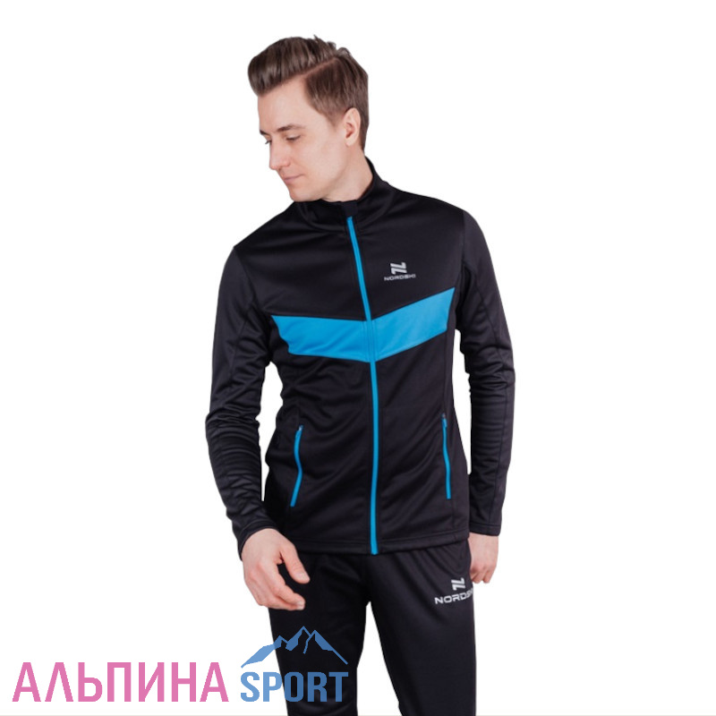 Разминочная куртка Nordski BASE Black/Blue