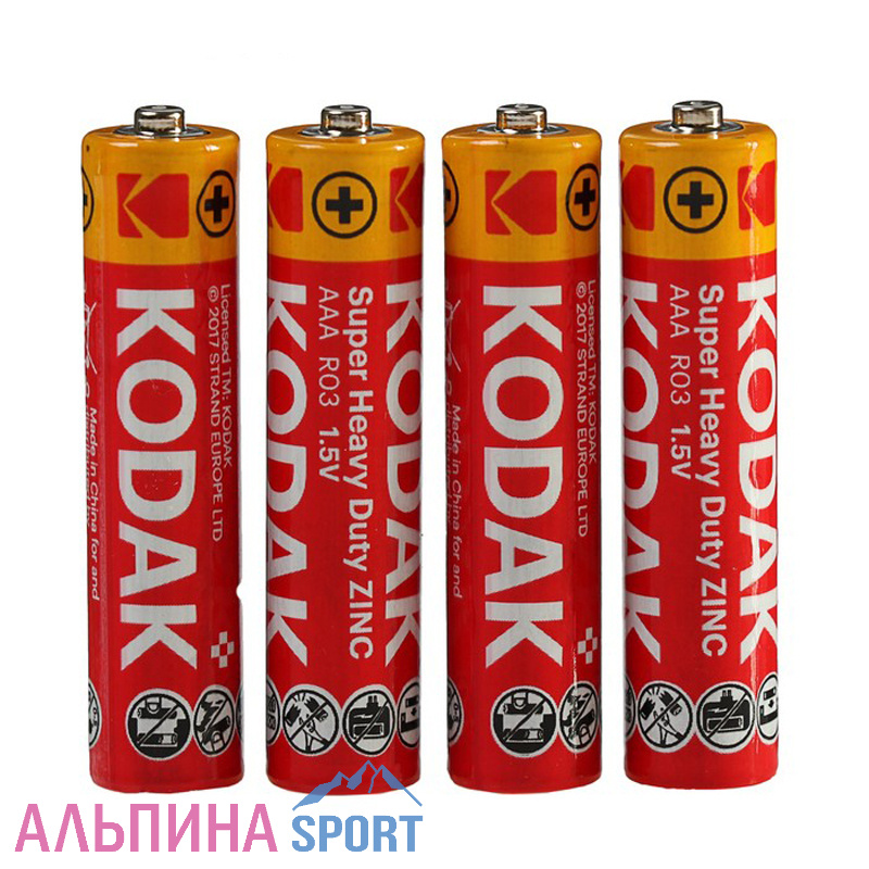 Батарейка солевая Kodak Extra Heavy Duty, AAA, R03-4S
