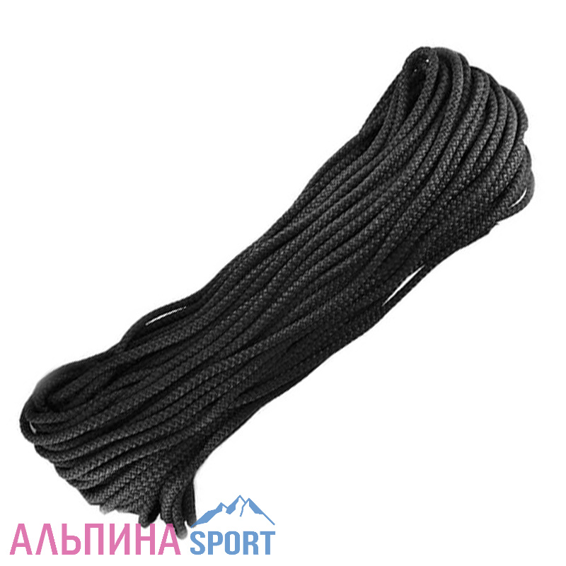 Шнур ПП плетёный 16-ти пр. с ПП серд. d 3мм 140 кгс черный