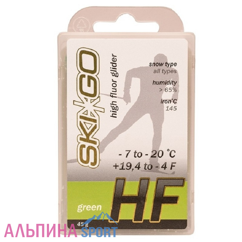 Парафин Ski Go HF green 63018 (-7-20) 45г